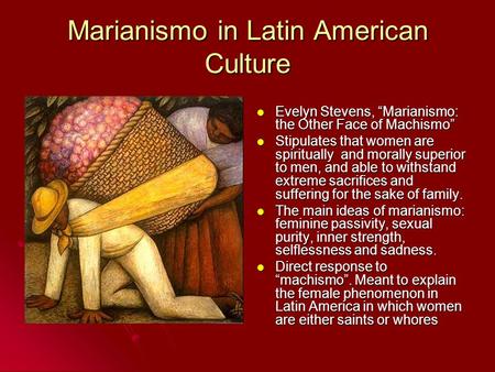 Marianismo in Latin American Culture