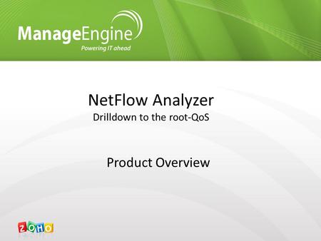 NetFlow Analyzer Drilldown to the root-QoS Product Overview.