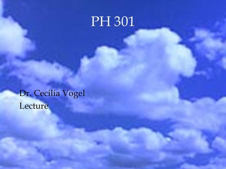 PH 301 Dr. Cecilia Vogel Lecture. Review Outline  Wave-particle duality  wavefunction  probability  Photon  photoelectric effect  Compton scattering.