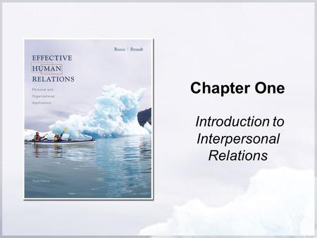 Introduction to Interpersonal Relations