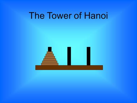 The Tower of Hanoi. 11 21 11231123 31 112337112337.