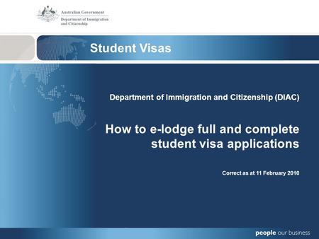 How to e-lodge full and complete student visa applications