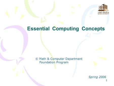 Essential Computing Concepts