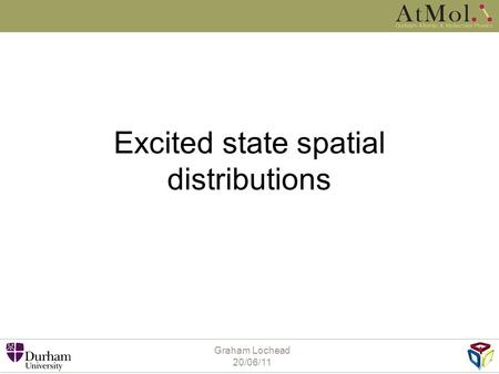 Excited state spatial distributions Graham Lochead 20/06/11.