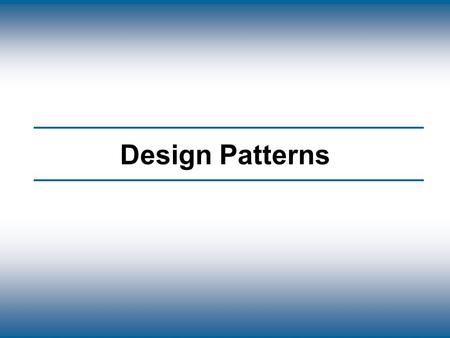 presentation on design patterns