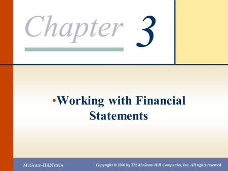 Working with Financial Statements