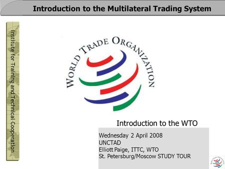 Introduction to the WTO