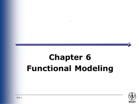 Chapter 6 Functional Modeling