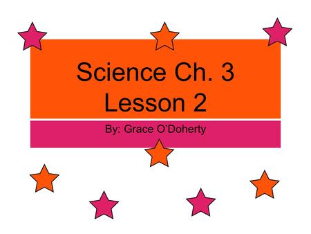 Science Ch. 3 Lesson 2 By: Grace O’Doherty. Change of State change of state is the conversions of a substance from one state to another.