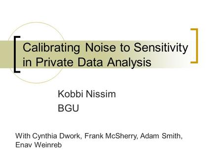 Calibrating Noise to Sensitivity in Private Data Analysis