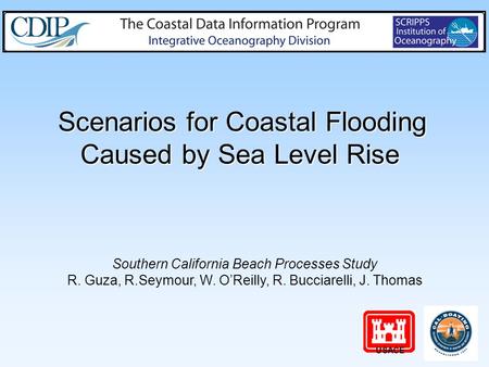 Scenarios for Coastal Flooding Caused by Sea Level Rise