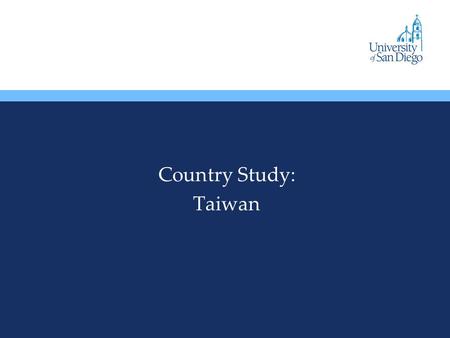Country Study: Taiwan. An Overview An export-driven economy A gradual decrease in state intervention with privatization of public sector Agriculture constituted.