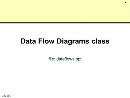 Data Flow Diagrams class