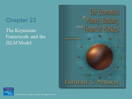 The Keynesian Framework and the ISLM Model