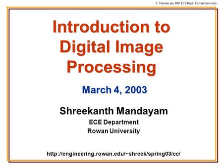 presentation on image processing