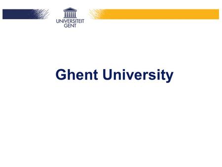 Ghent University.