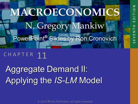 Context Chapter 9 introduced the model of aggregate demand and supply.