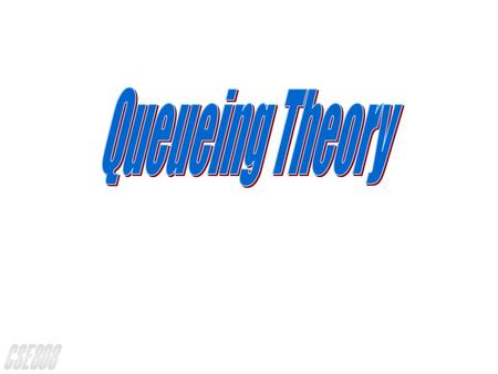 Queueing Theory lSpecification of a Queue mSource Finite Infinite mArrival Process mService Time Distribution mMaximum Queueing System Capacity mNumber.