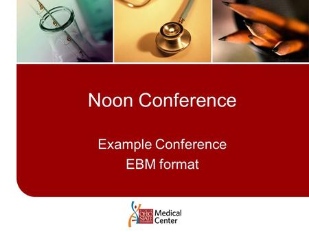 Example Conference EBM format