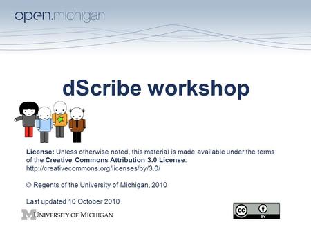 DScribe workshop License: Unless otherwise noted, this material is made available under the terms of the Creative Commons Attribution 3.0 License: