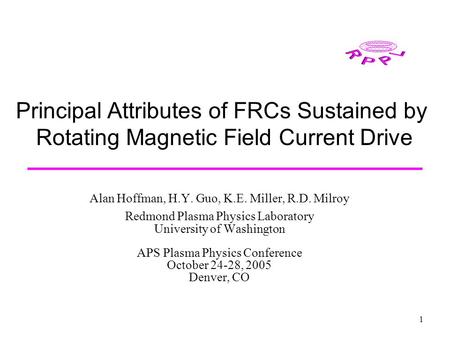 Principal Attributes of FRCs Sustained by