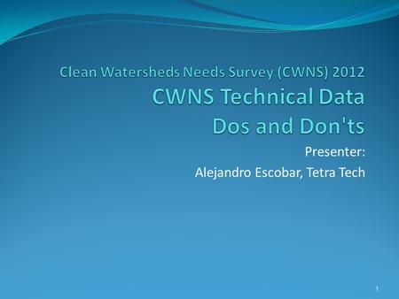 Presenter: Alejandro Escobar, Tetra Tech 1. Session Overview Dos and Don’t will be shown with theoretical or real examples. Based on most common problems.