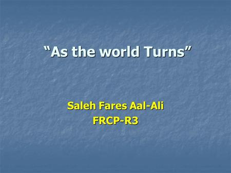 Saleh Fares Aal-Ali FRCP-R3