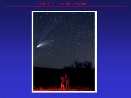 Chapter 4: The Solar System. Goals Describe the scale of the solar system Summarize differences between terrestrial and jovian planets Summarize the properties.