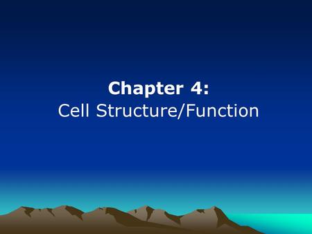 Chapter 4: Cell Structure/Function. Compound Light Microscopy.