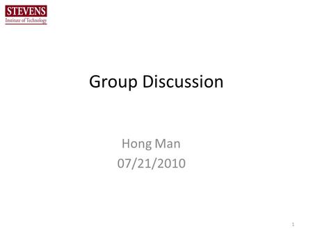 Group Discussion Hong Man 07/21/2010 1. UMD DIF with GNU Radio From Will Plishker’s presentation. 2 GRC The DIF Package (TDP) Platforms GPUs Multi- processors.