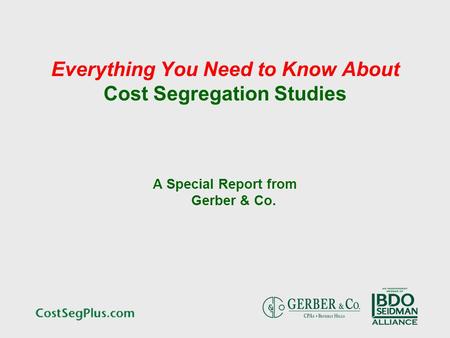 Everything You Need to Know About Cost Segregation Studies