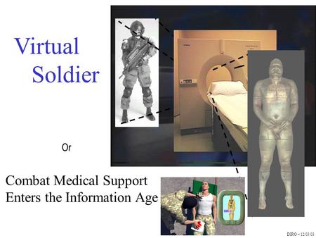 DIRO – 12/03/03 Virtual Soldier Or Combat Medical Support Enters the Information Age.