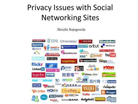 Privacy Issues with Social Networking Sites Ai Ho, Abdou Maiga, Esma Aïmeur Département d'informatique et de recherche opérationnelle Université de Montréal.