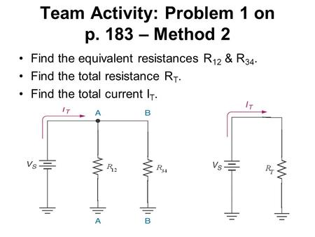 Team Activity: Problem 1 on p. 183 – Method 2