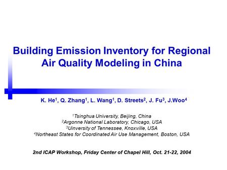Building Emission Inventory for Regional Air Quality Modeling in China
