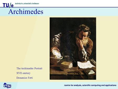 Archimedes The Archimedes Portrait XVII century Domenico Fetti.