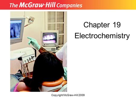 Chapter 19 Electrochemistry