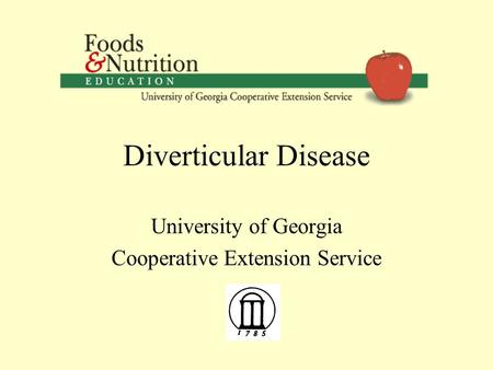 University of Georgia Cooperative Extension Service