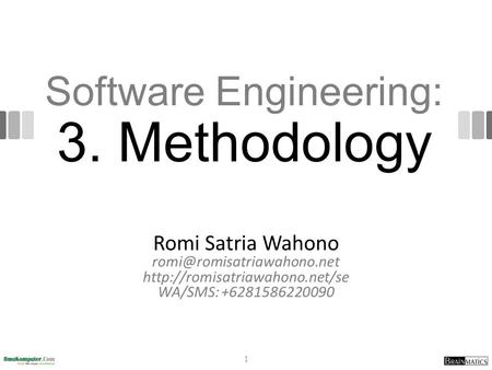 Software Engineering: 3. Methodology