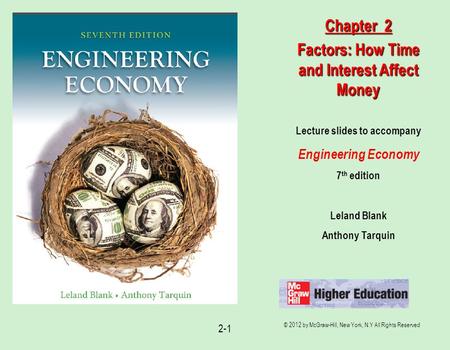 Chapter 2 Factors: How Time and Interest Affect Money