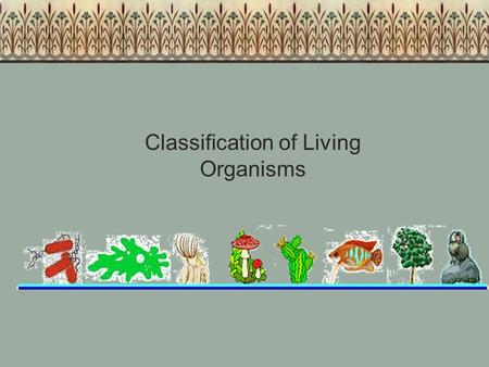 Classification of Living Organisms. As living things are constantly being investigated, new attributes are revealed that affect how organisms are placed.
