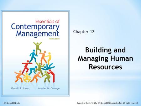 Building and Managing Human Resources