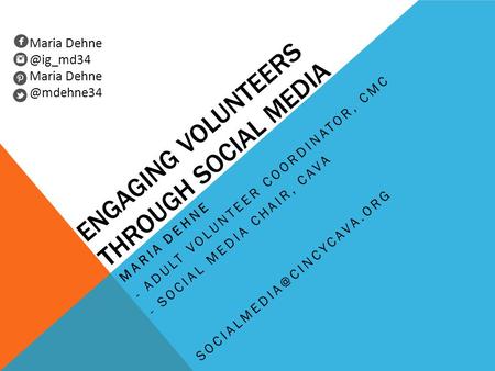Engaging volunteers through social media