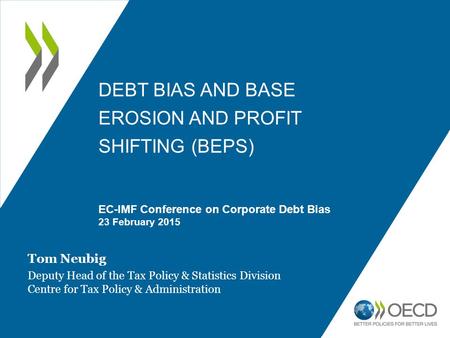 Debt bias and Base erosion and profit shifting (BEPS)