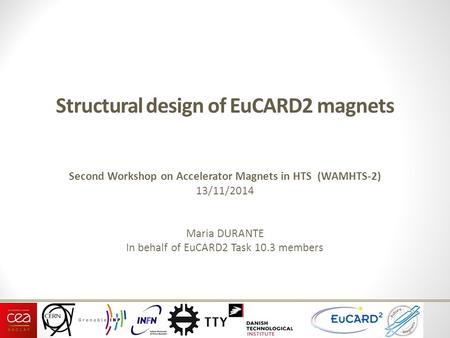 Structural design of EuCARD2 magnets