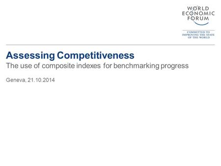 The Global Competitiveness & Benchmarking Network
