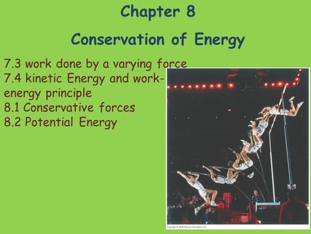 Conservation of Energy