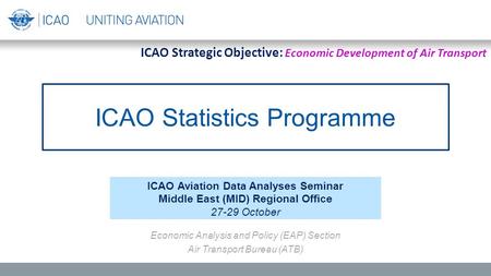 Economic Analysis and Policy (EAP) Section Air Transport Bureau (ATB)