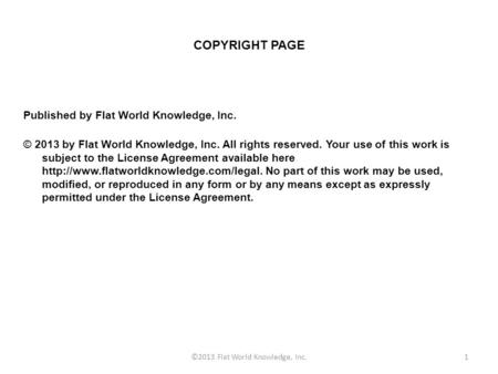 ©2013 Flat World Knowledge, Inc.