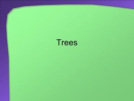 Trees. 2 Tree Concepts Previous data organizations place data in linear order Some data organizations require categorizing data into groups, subgroups.